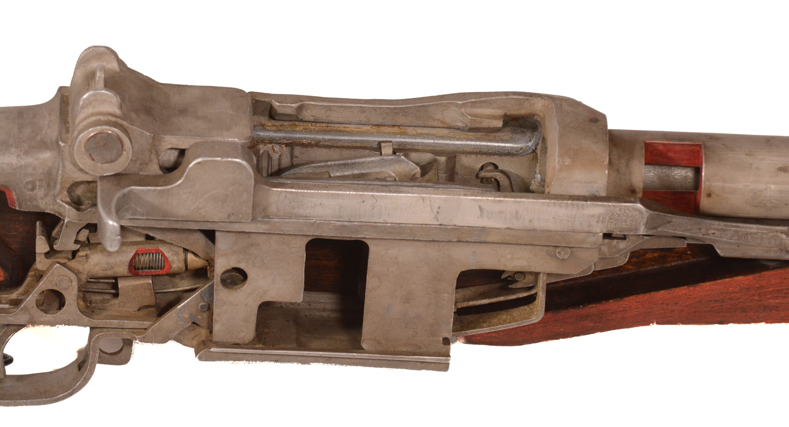 Original U.S. WWII M1 Garand Semi-Automatic Rifle Cutaway Oversized 7 Foot Classroom Trainer Demonstrator - Image 11