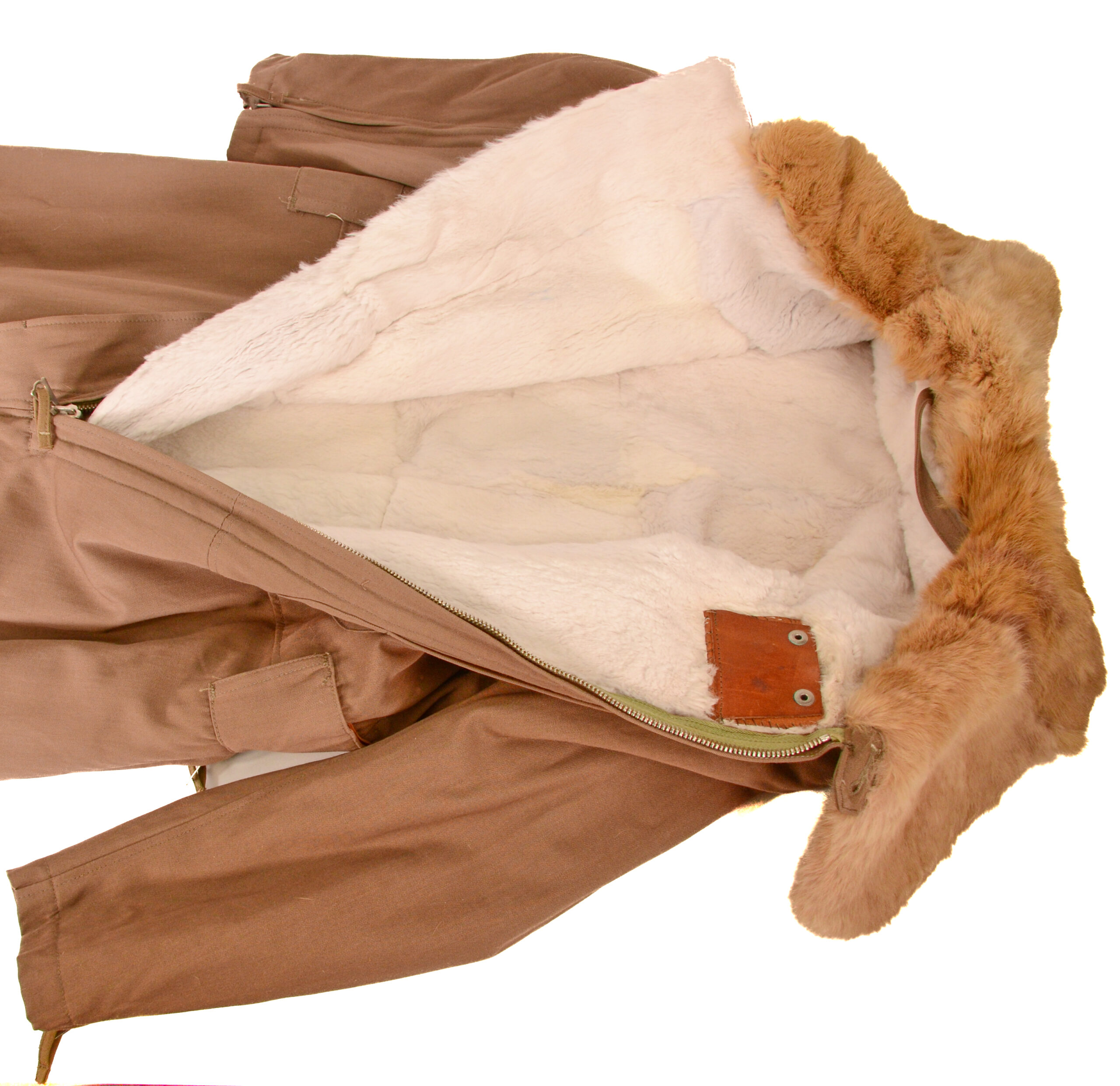 Extremely Rare Unissued WWII Japanese Winter Pilots Suit set - A-spec, Electrically Heated, post 42 Revisions - Image 20