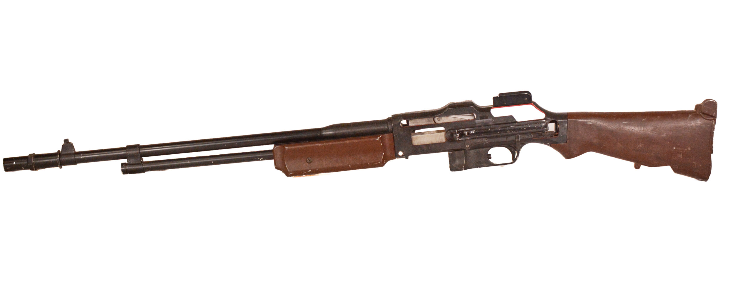 Original U.S. WWII 1918 BAR Cutaway M23 Classroom Trainer (93" long) - Image 10