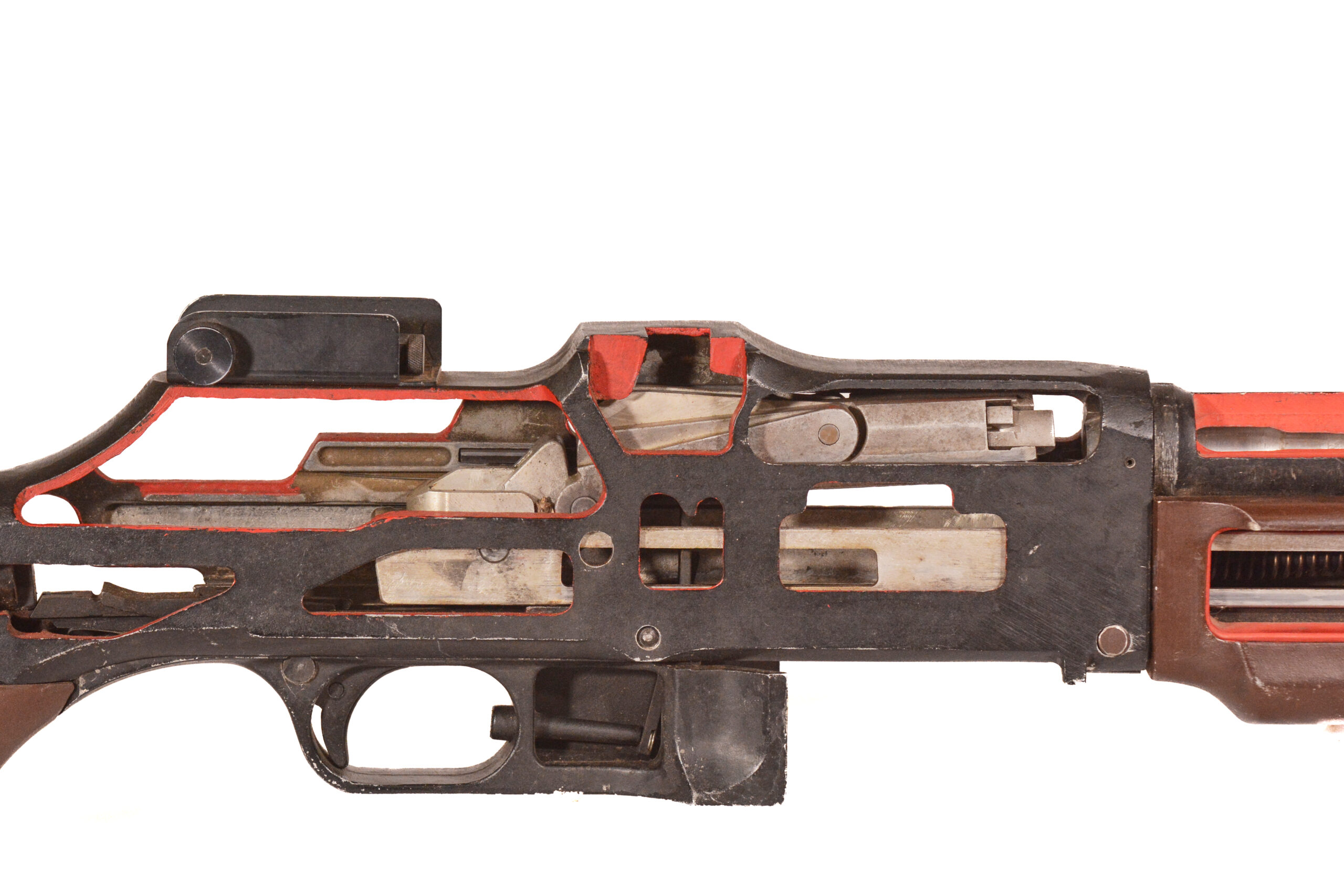 Original U.S. WWII 1918 BAR Cutaway M23 Classroom Trainer (93" long) - Image 5