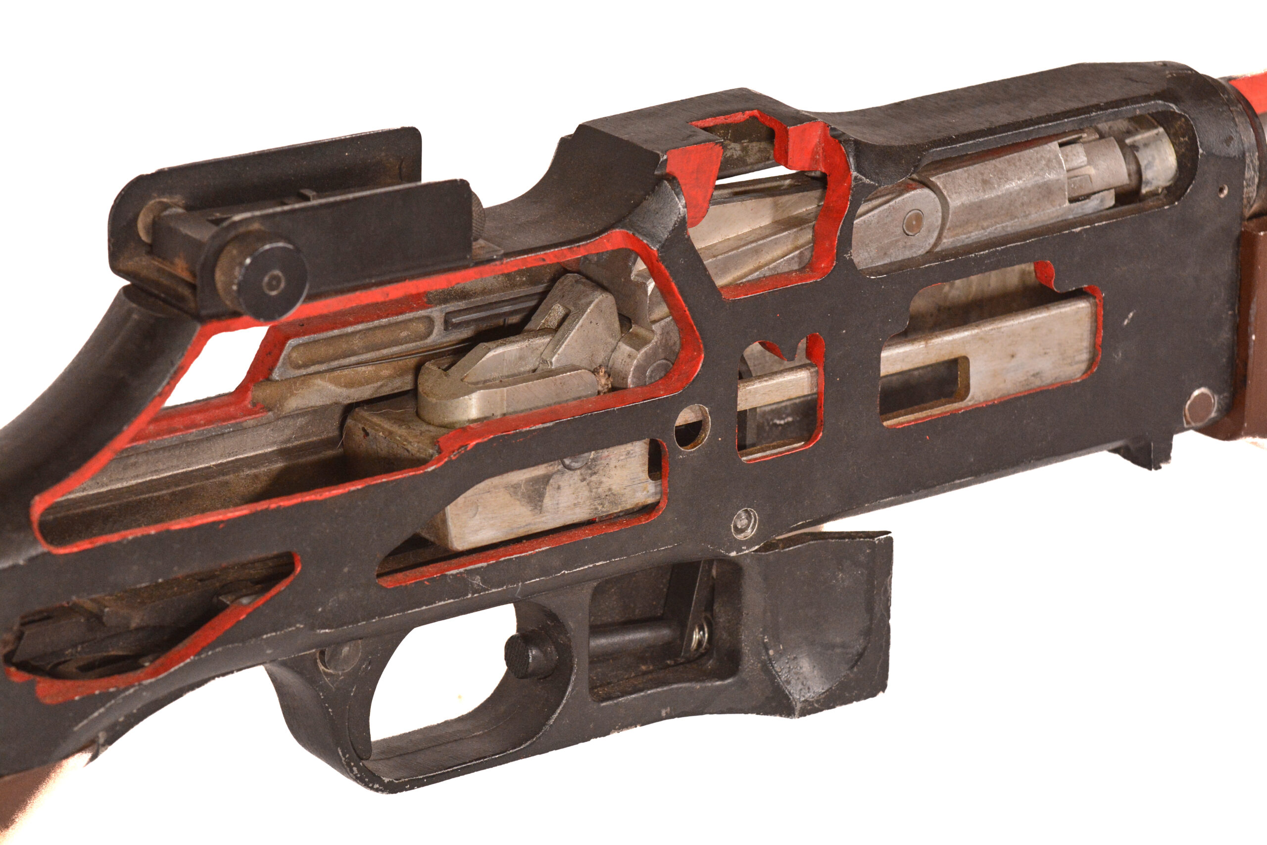 Original U.S. WWII 1918 BAR Cutaway M23 Classroom Trainer (93" long) - Image 6