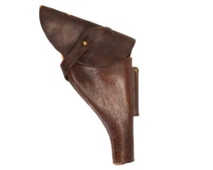 Authentic WWI British Mk VI Webley Revolver Holster – W.L. Martin Maker with Original Oiler