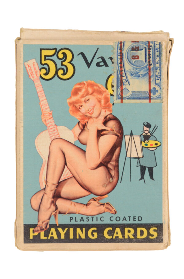 Vintage 53 Vargas Girls Pin-Up Playing Cards Complete Deck with Box -1950s - Image 4