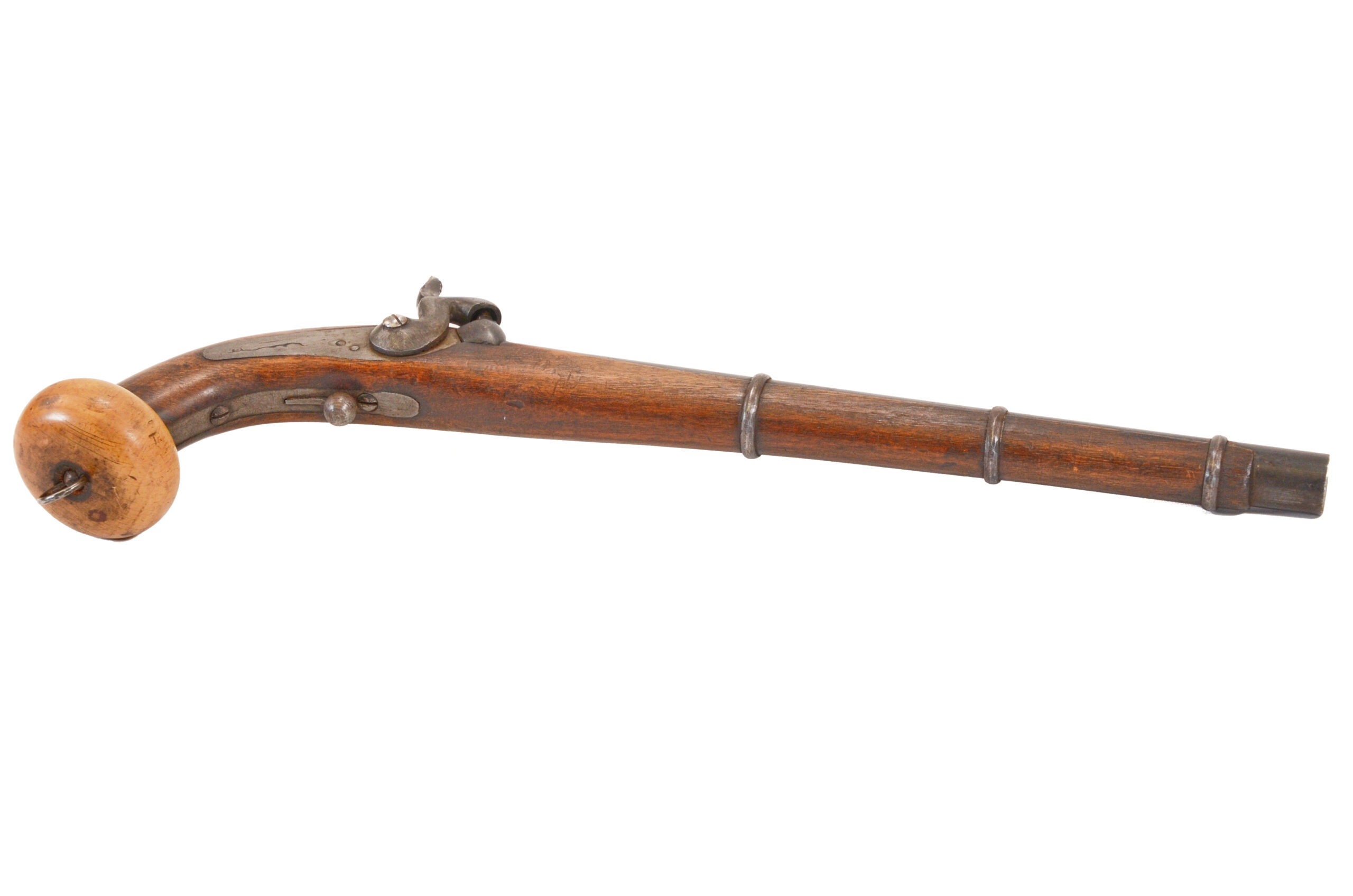 Rare Russian Belgium 3 band Cossack style percussion pistol - Image 6