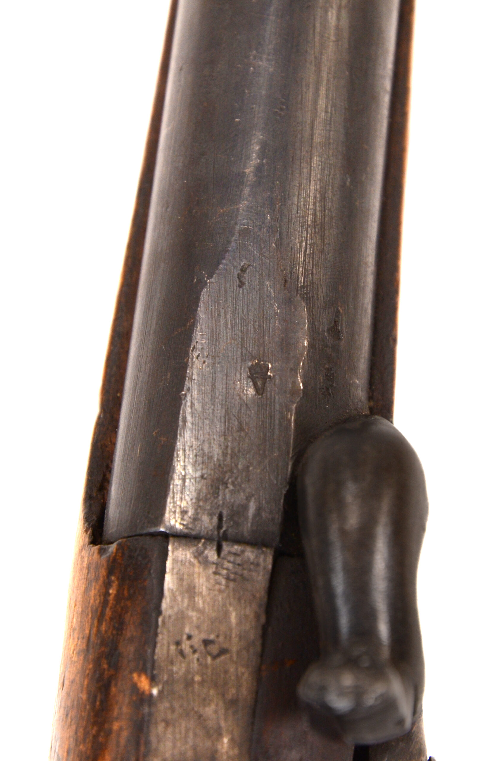 Rare Russian Belgium 3 band Cossack style percussion pistol - Image 9