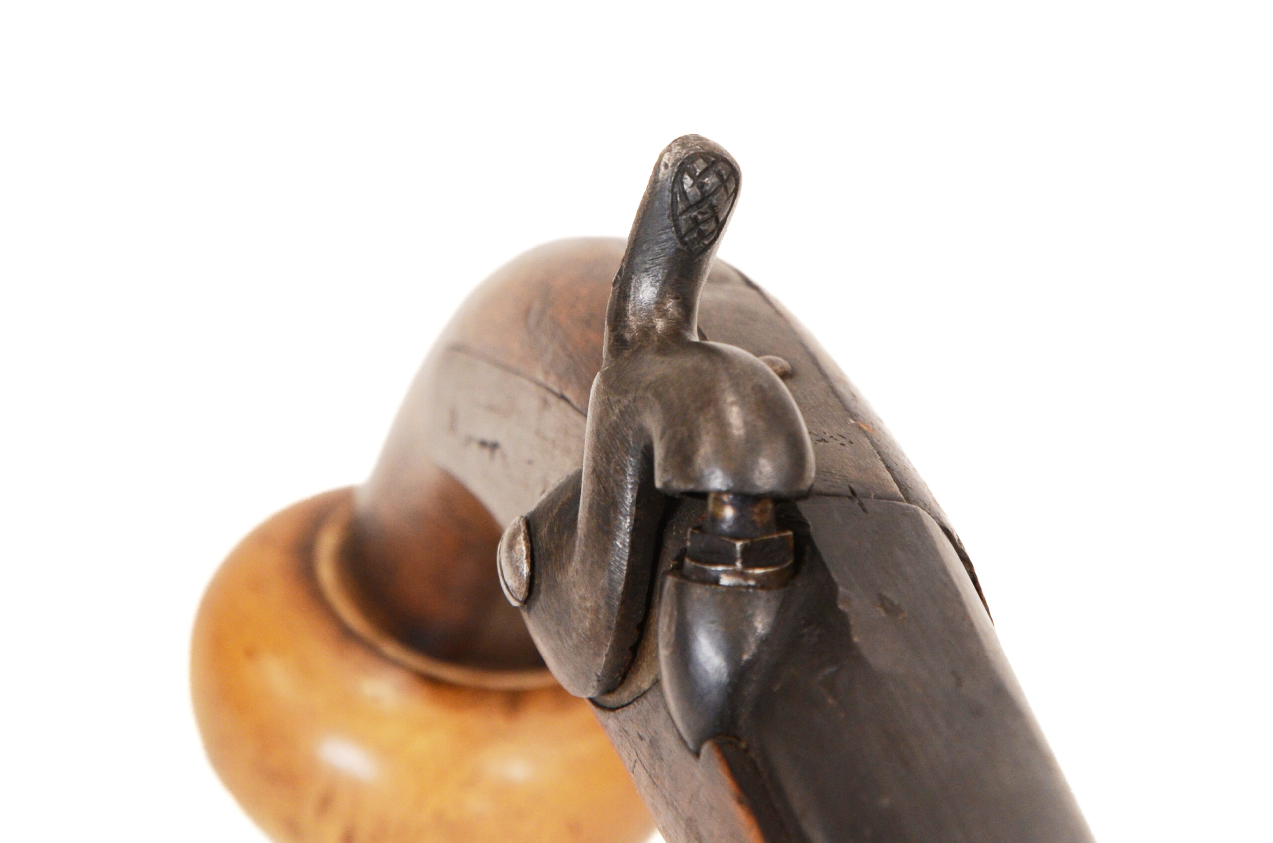 Rare Russian Belgium 3 band Cossack style percussion pistol - Image 11