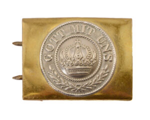Original Imperial German WWI M1915 Gott Mit Uns Brass & Nickel Prussian Belt Buckle