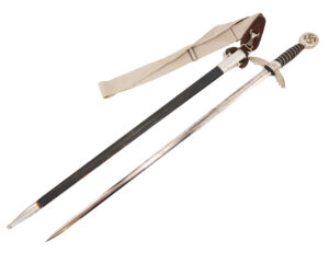 Original German WWII Aluminum Fitted Luftwaffe Officer’s Sword by SMF — Solingen Production