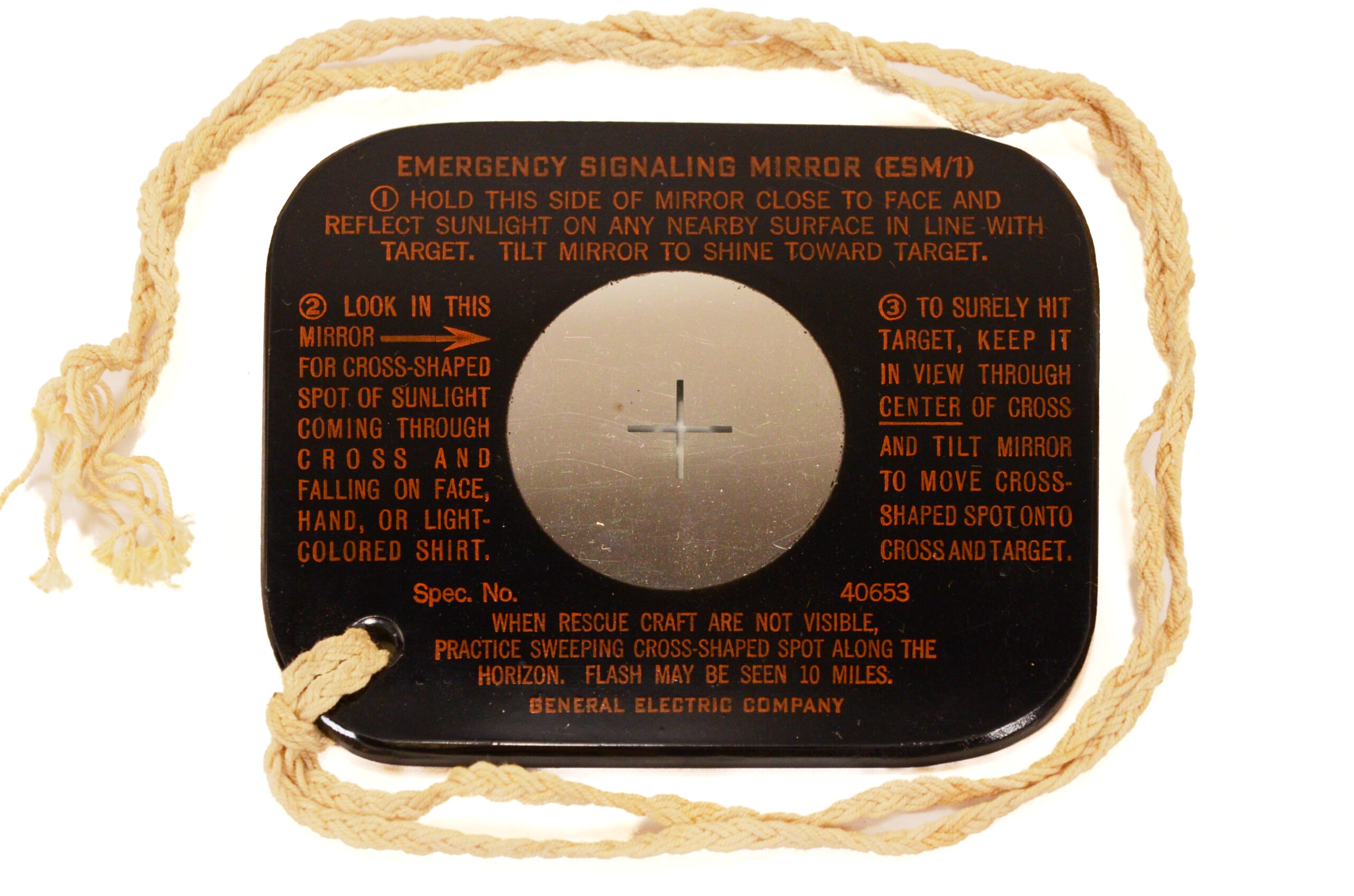 General electric co. Emergency Signal Mirror - spec 40653 - With Original Box - Image 6