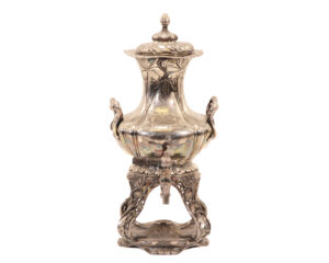 Original 1904 Pairpoint Silver-Plated Tea Urn (Samovar) — “Presented by Co. I. 7th Infantry”
