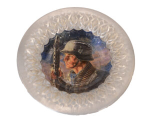 Authentic Jatving Trench Art -Aluminum Waffenampt Marked Plate