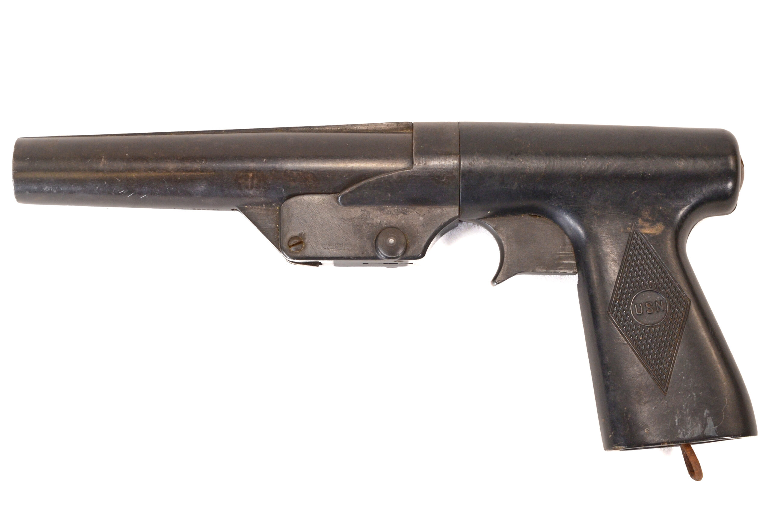 Original WWII signal pistol Mark 5 manufactured by R.F. Sedgley inc. 1942 with Belt, holster, and Flares - Image 7