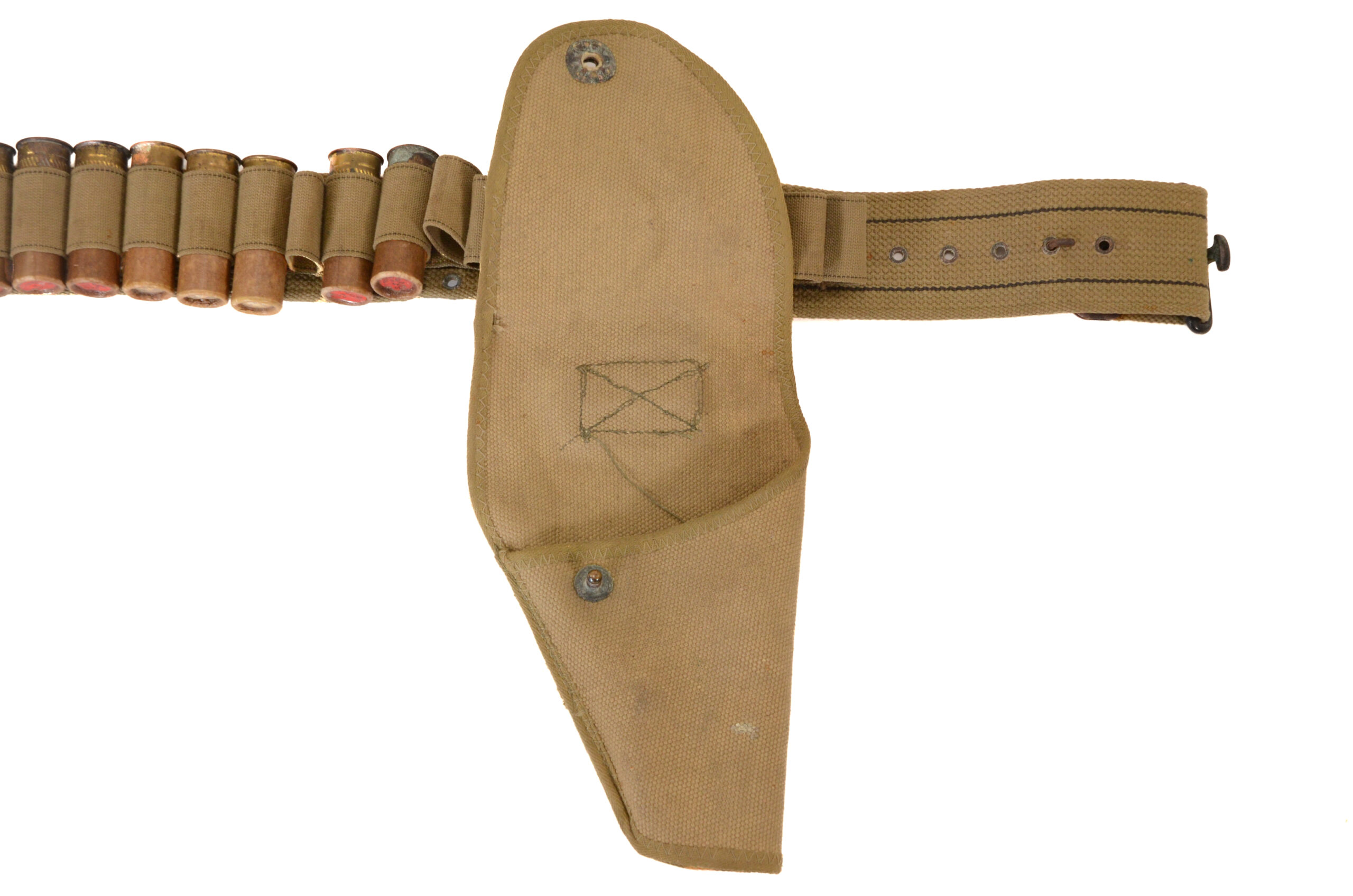 Original WWII signal pistol Mark 5 manufactured by R.F. Sedgley inc. 1942 with Belt, holster, and Flares - Image 13