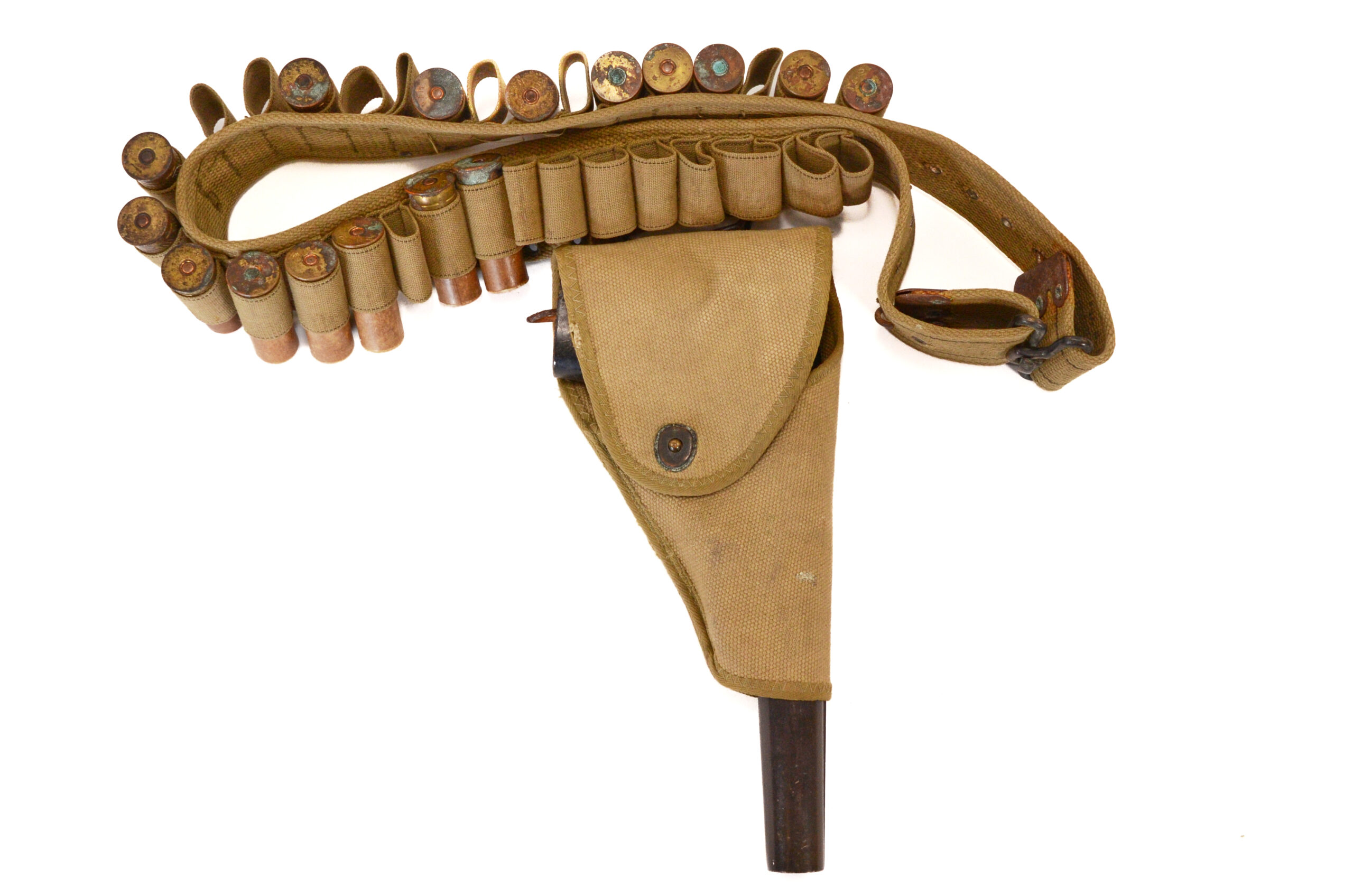 Original WWII signal pistol Mark 5 manufactured by R.F. Sedgley inc. 1942 with Belt, holster, and Flares - Image 2