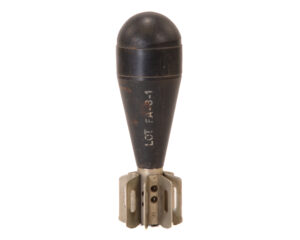 American 60 mm M69 Practice-Training (PT) Mortar Round — Training/Display Example