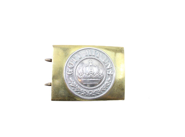 Original Imperial German WWI M1915 Gott Mit Uns Brass & Nickel Prussian Belt Buckle