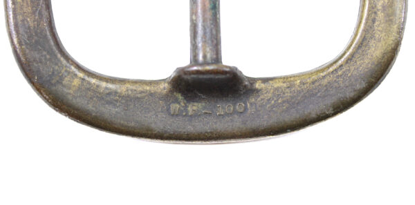 Vintage Center Bar Single Prong Oval Belt Buckle Hook - Image 3