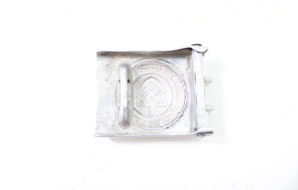 Original WWII German RAD EM/NCO Belt Buckle (Koppelschloß) – H. Aurich 1938 - Image 3