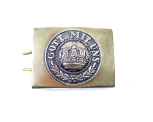 Original Imperial German WWI M1915 Gott Mit Uns Brass & Nickel Prussian Belt Buckle