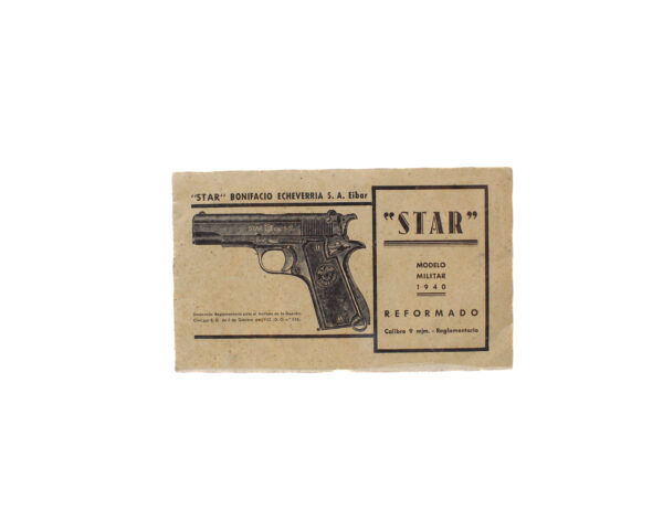Star Modelo Militar 1940 Reformado 9MM Manual