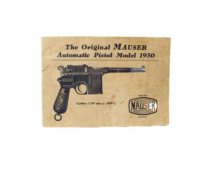 The Original Mauser Automatic Pistol Model 1930 Manual