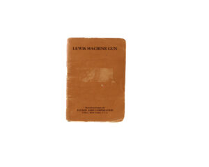 Original WWI-era Savage Arms Lewis Gun Manual
