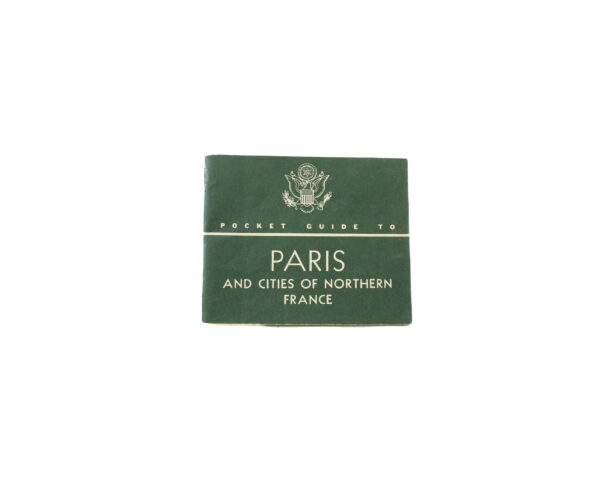 Original U.S. WWII Pocket Guide of Paris and Cities of Northern France