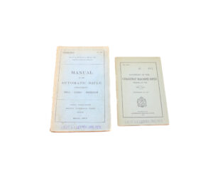 Lot — 2 Original Chauchat Manuals (1917 & Mar 1918, A.E.F.) — Both Stamped “LIEUT. C. L. LEEPER, ORD., RES.”