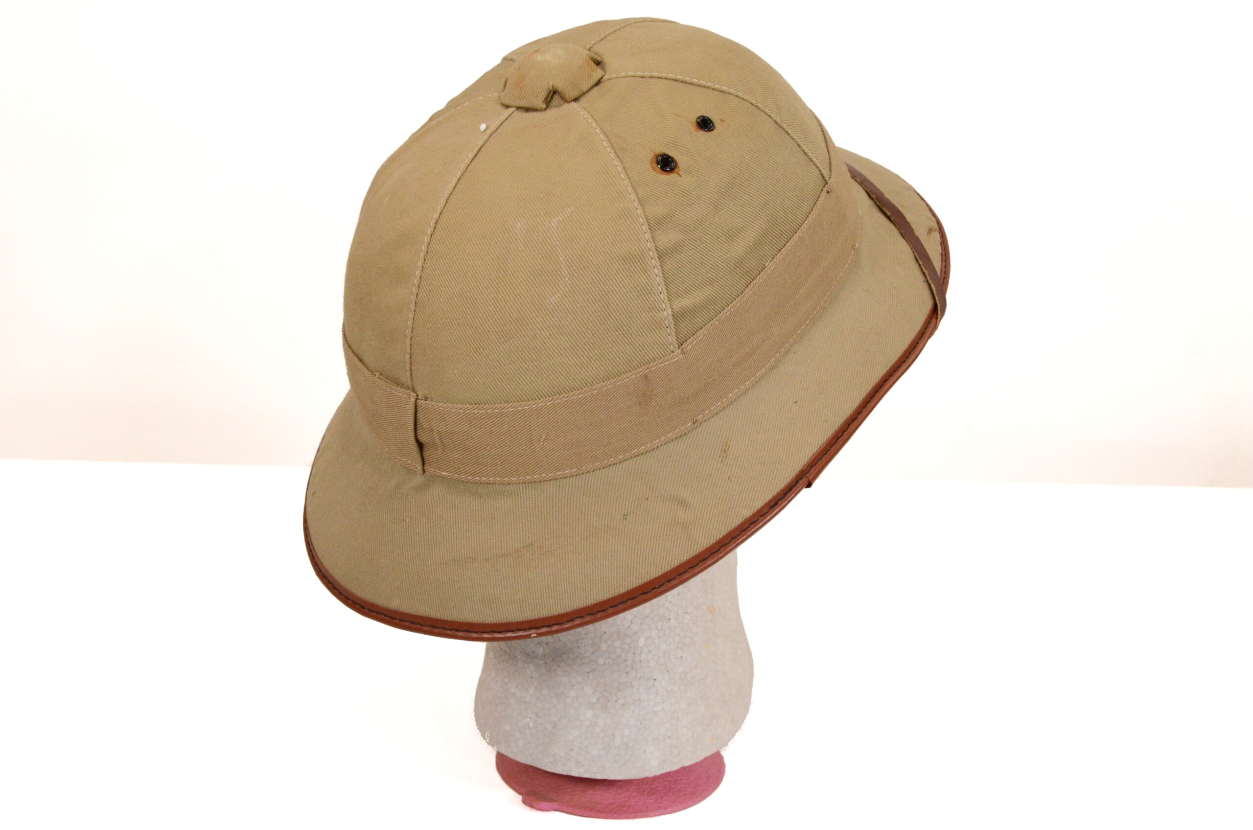 Original Vietnam War North Vietnamese Army (NVA) Pith Helmet - Image 3