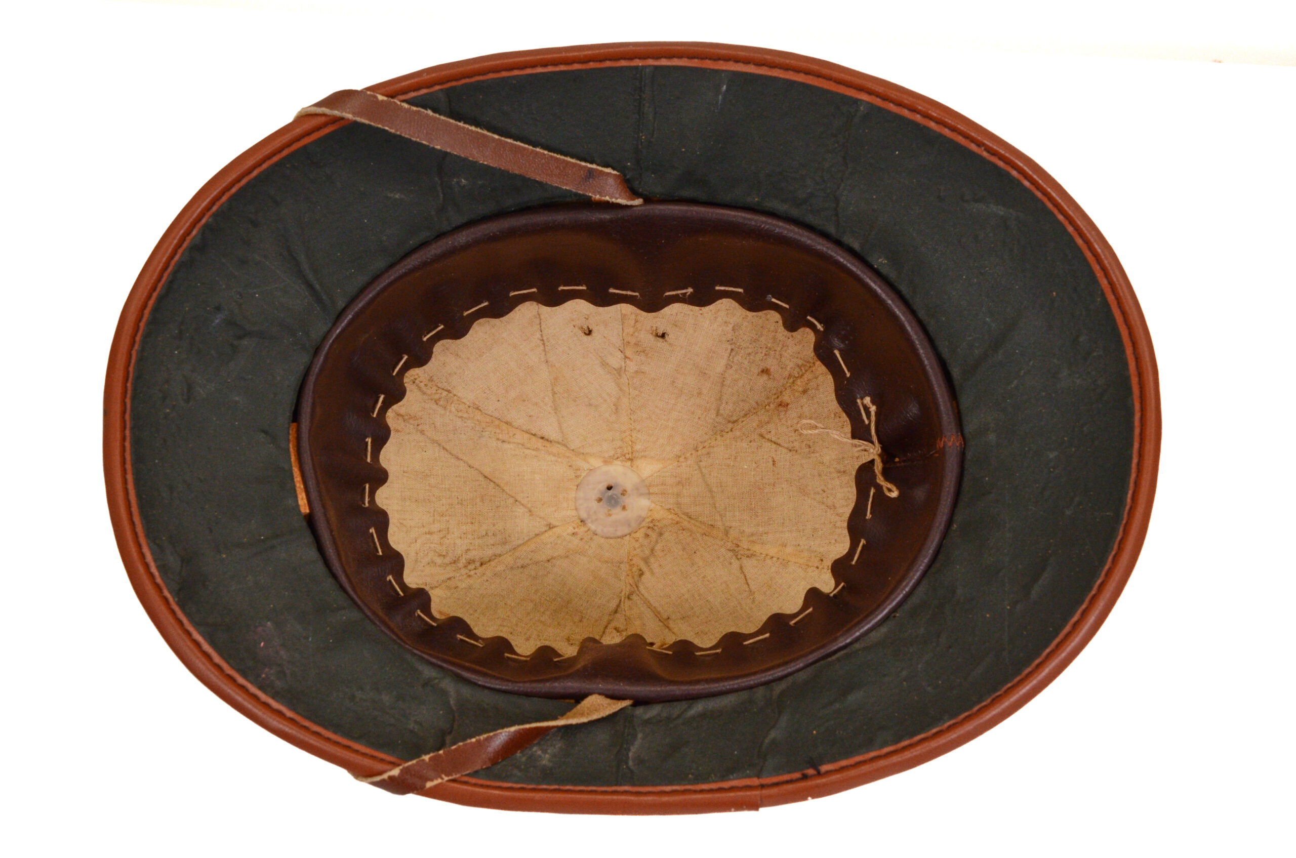 Original Vietnam War North Vietnamese Army (NVA) Pith Helmet - Image 9