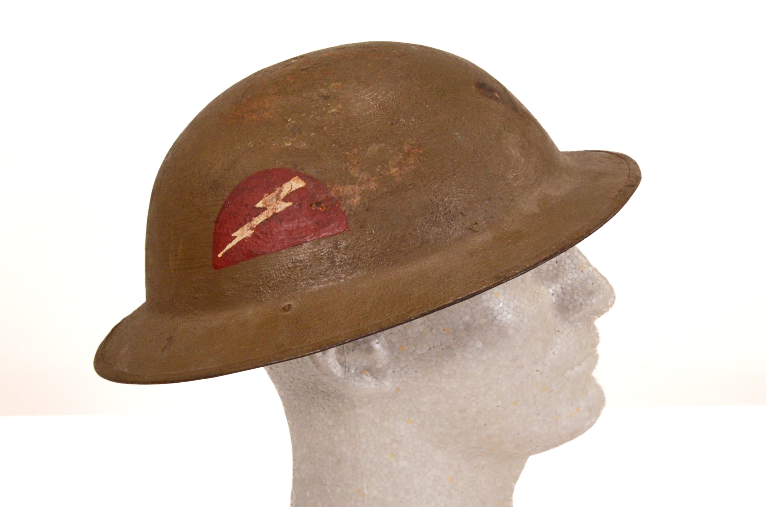 Original U.S. M1917 "Doughboy" combat helmet - 78th Infantry "Lightning Division" - Image 2