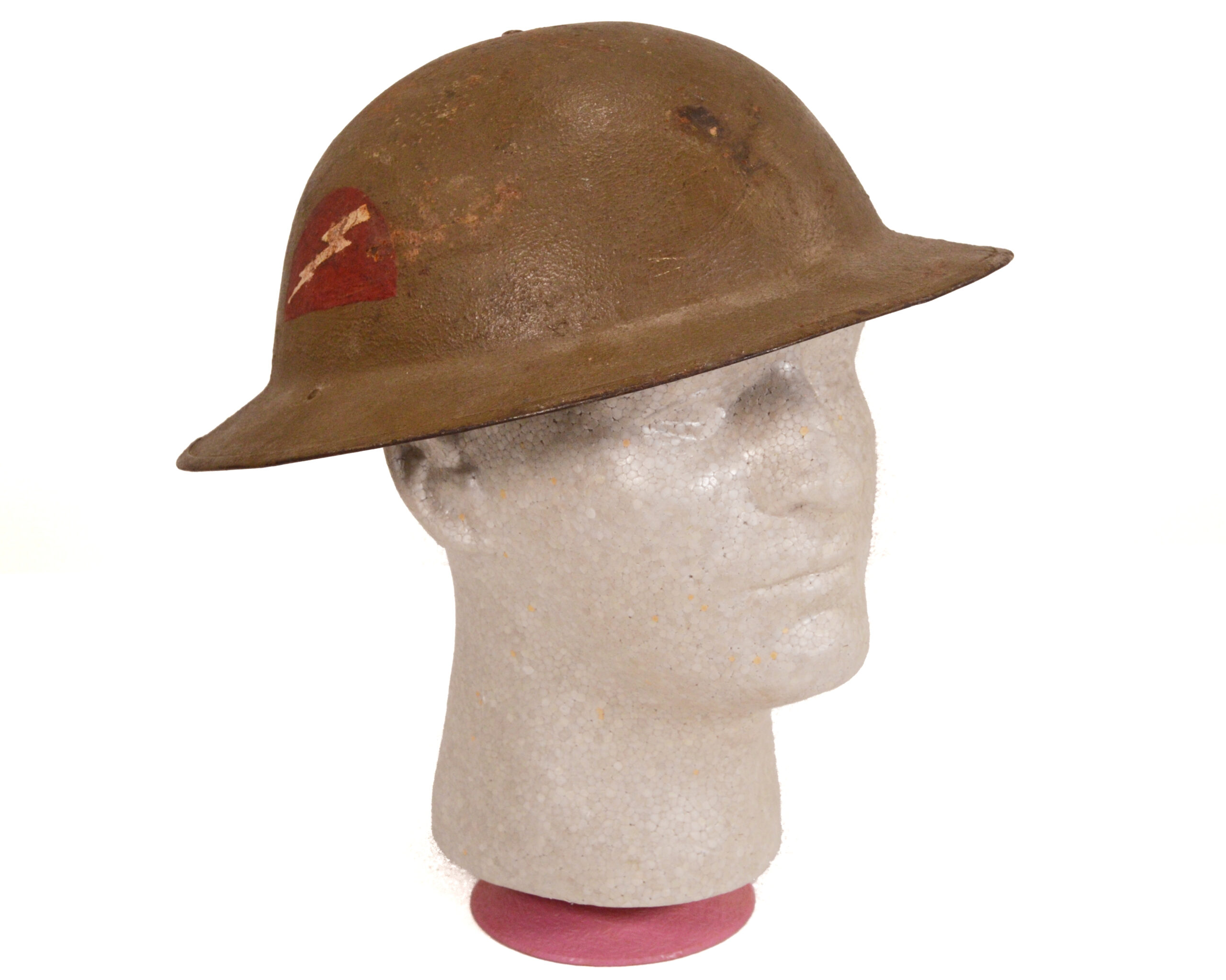 Original U.S. WWI M1917 “Doughboy” Combat Helmet – 78th Infantry “Lightning Division”