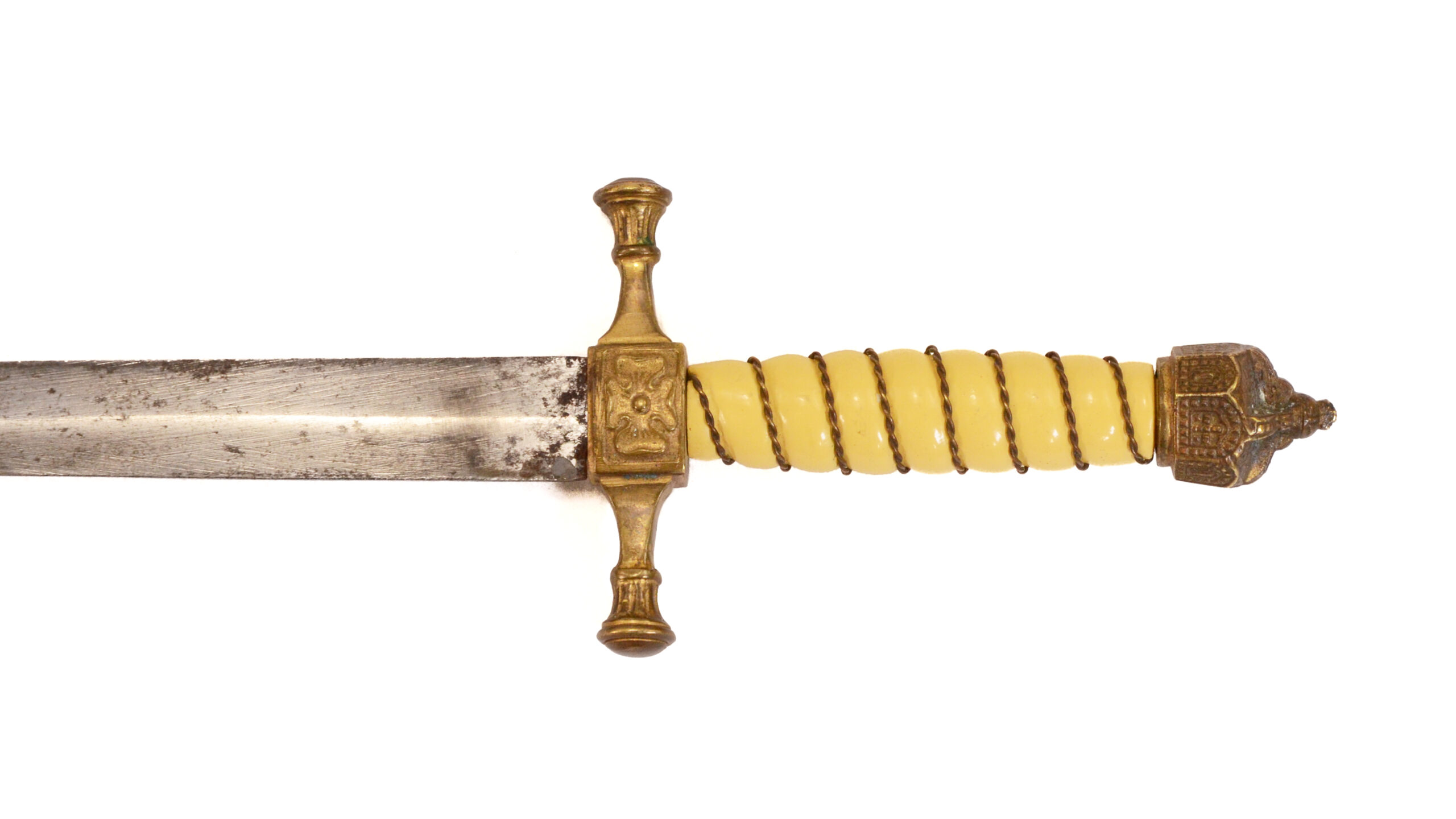 Authentic WWI Imperial German Naval Officer’s Dagger – W.K.C. “Lightning Pattern” Scabbard - Image 5