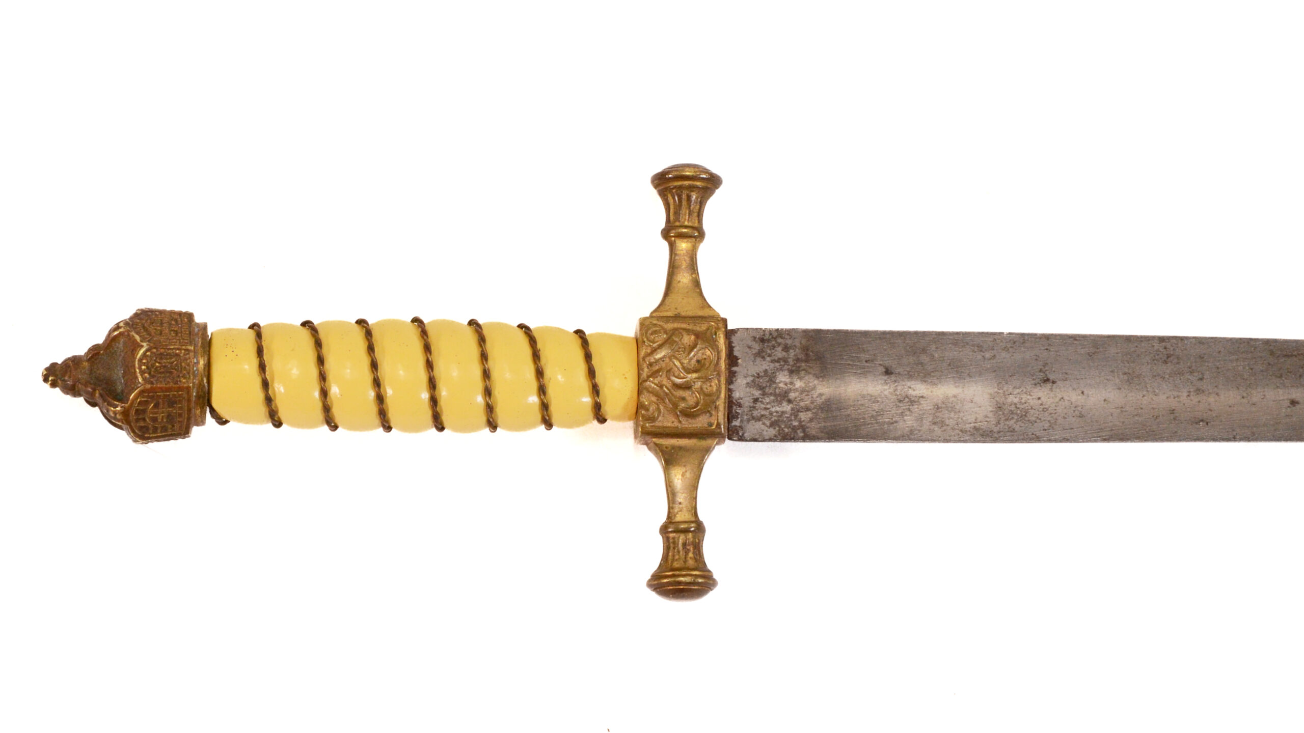 Authentic WWI Imperial German Naval Officer’s Dagger – W.K.C. “Lightning Pattern” Scabbard - Image 8