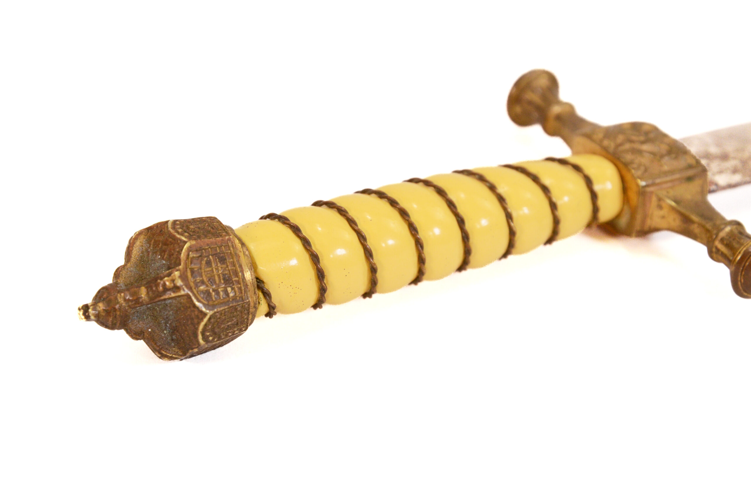 Authentic WWI Imperial German Naval Officer’s Dagger – W.K.C. “Lightning Pattern” Scabbard - Image 10