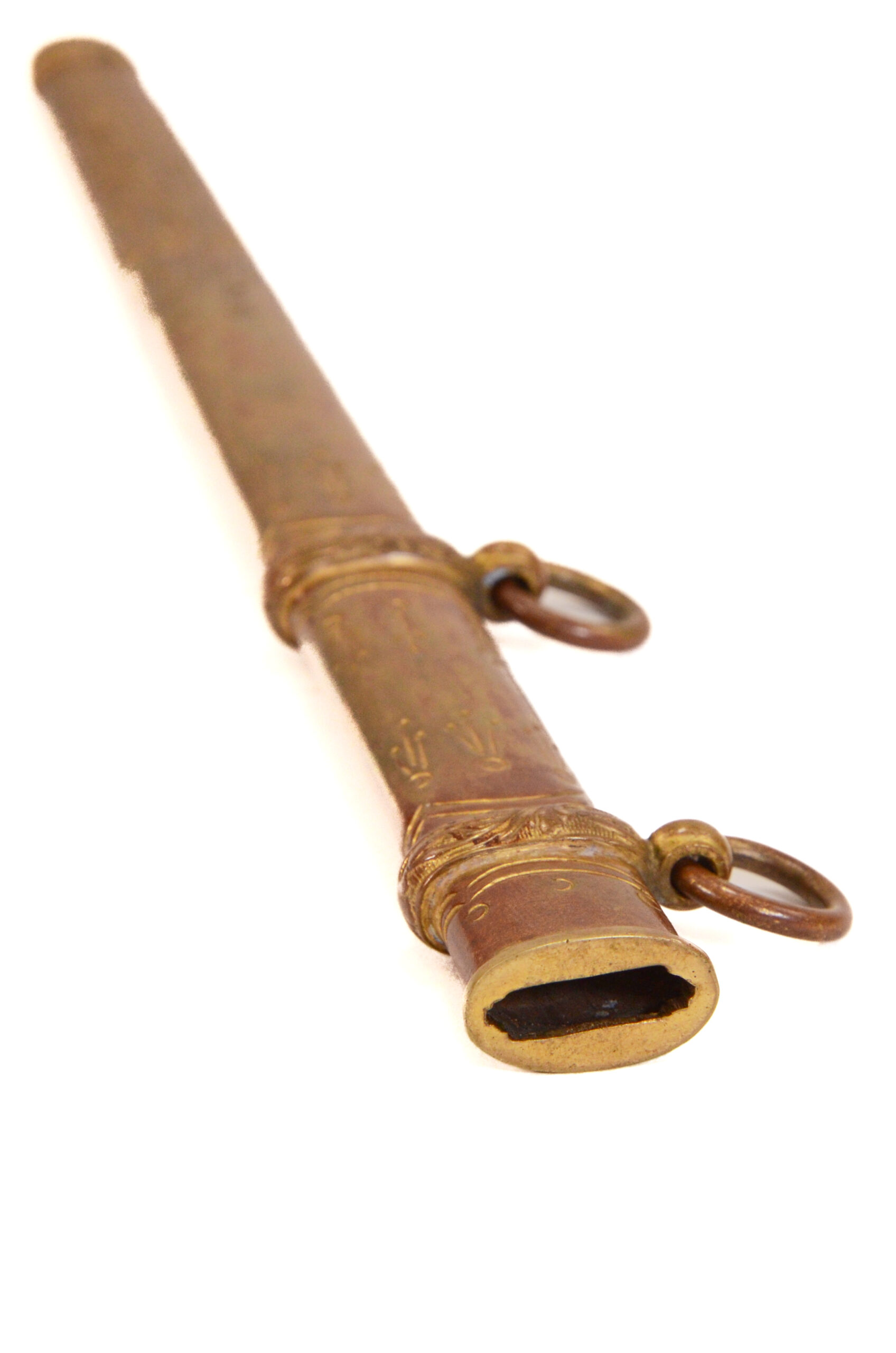 Authentic WWI Imperial German Naval Officer’s Dagger – W.K.C. “Lightning Pattern” Scabbard - Image 15