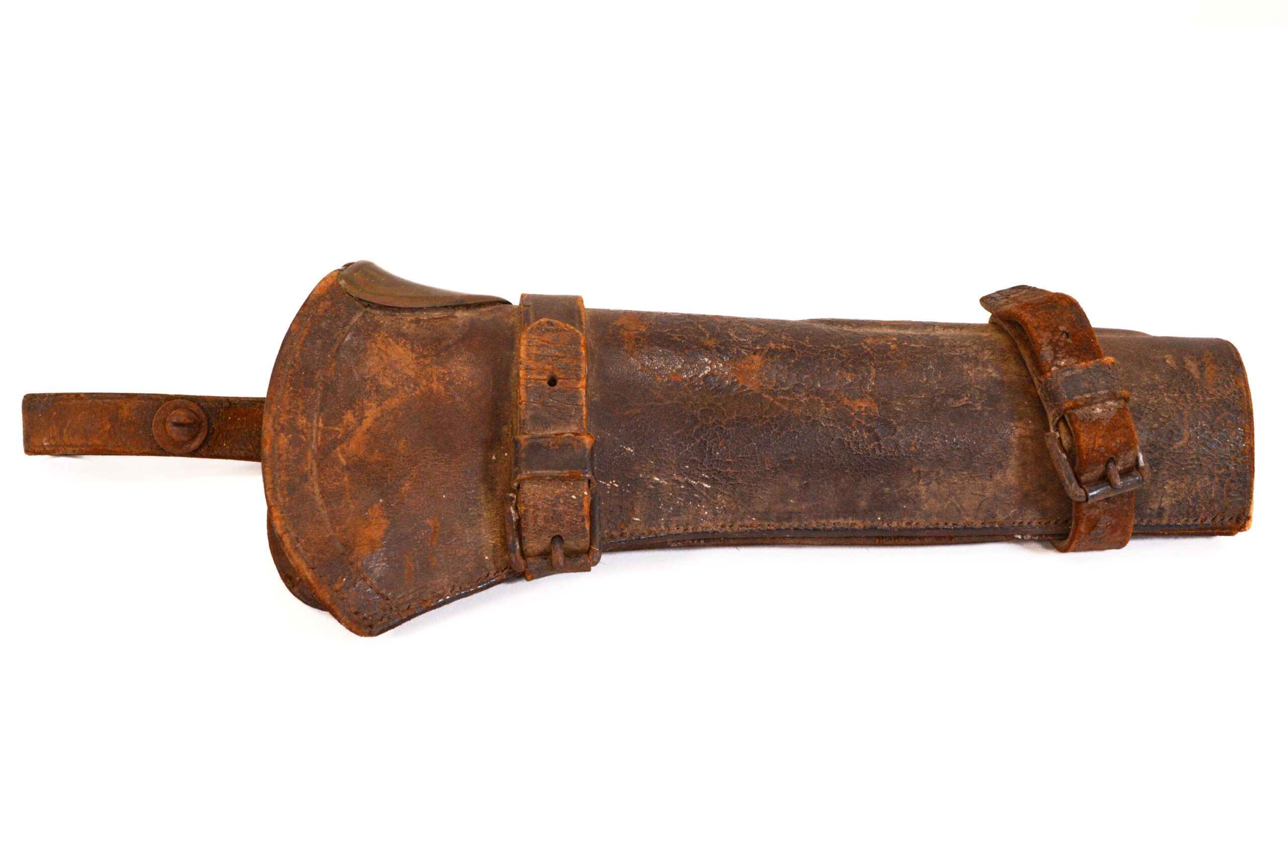 Authentic U.S. Indian Wars M1886 Springfield Trapdoor Cavalry Carbine Leather Boot Scabbard - Image 5