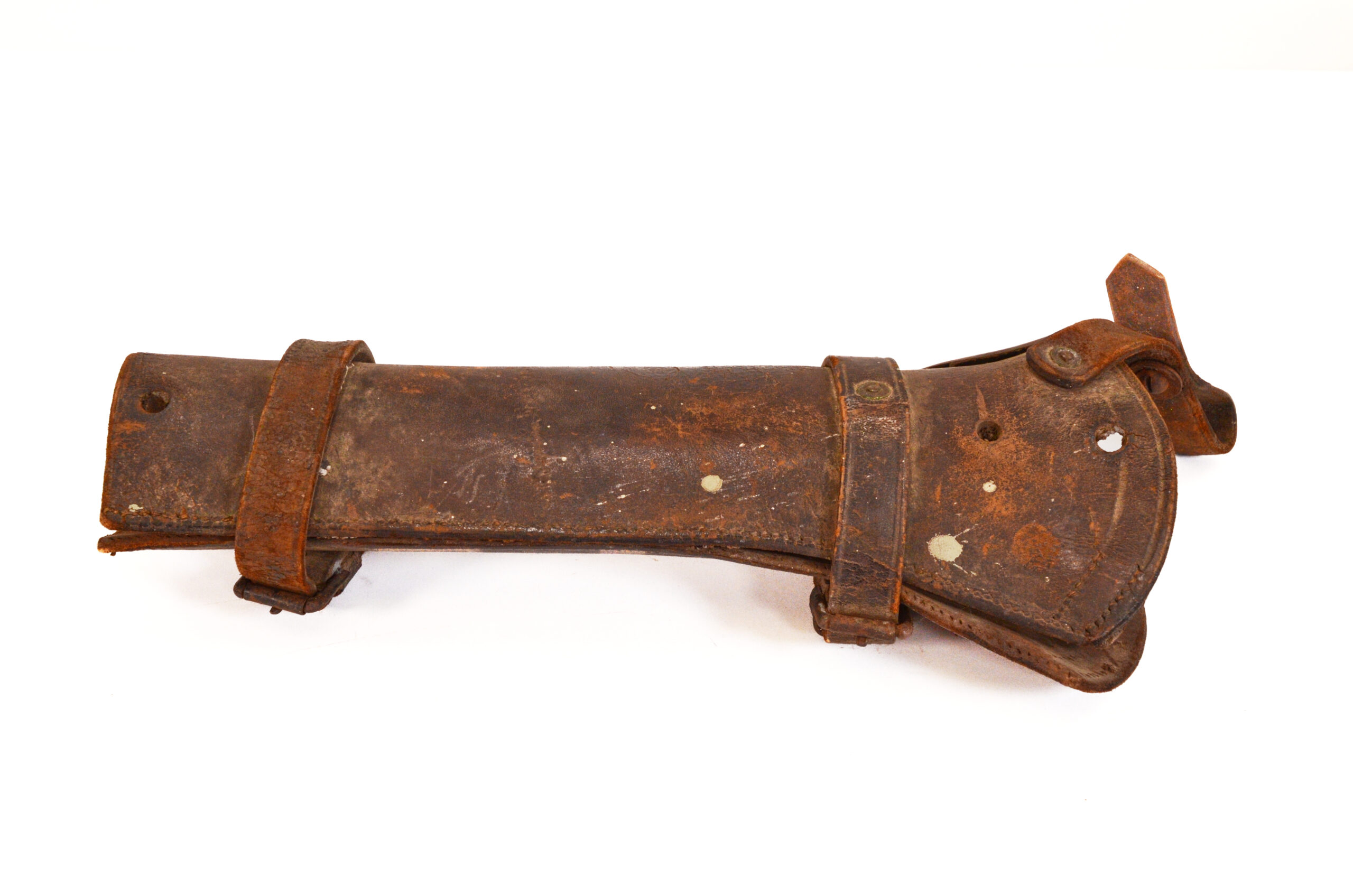 Authentic U.S. Indian Wars M1886 Springfield Trapdoor Cavalry Carbine Leather Boot Scabbard - Image 8