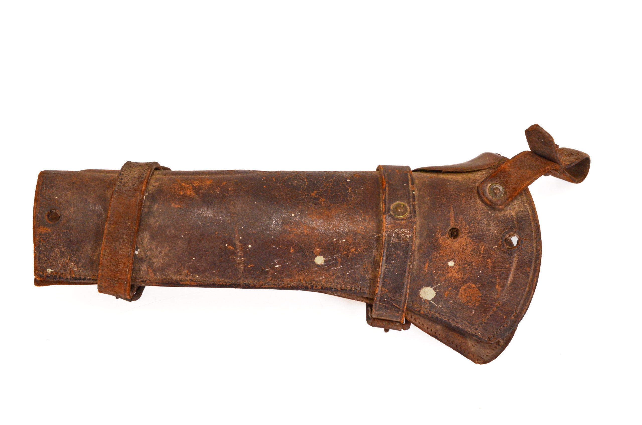 Authentic U.S. Indian Wars M1886 Springfield Trapdoor Cavalry Carbine Leather Boot Scabbard - Image 9
