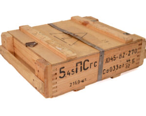 Soviet Surplus Sealed Crate of 2 Spam Cans 2160 Rounds of 7N6 5.45x39 Ammunition