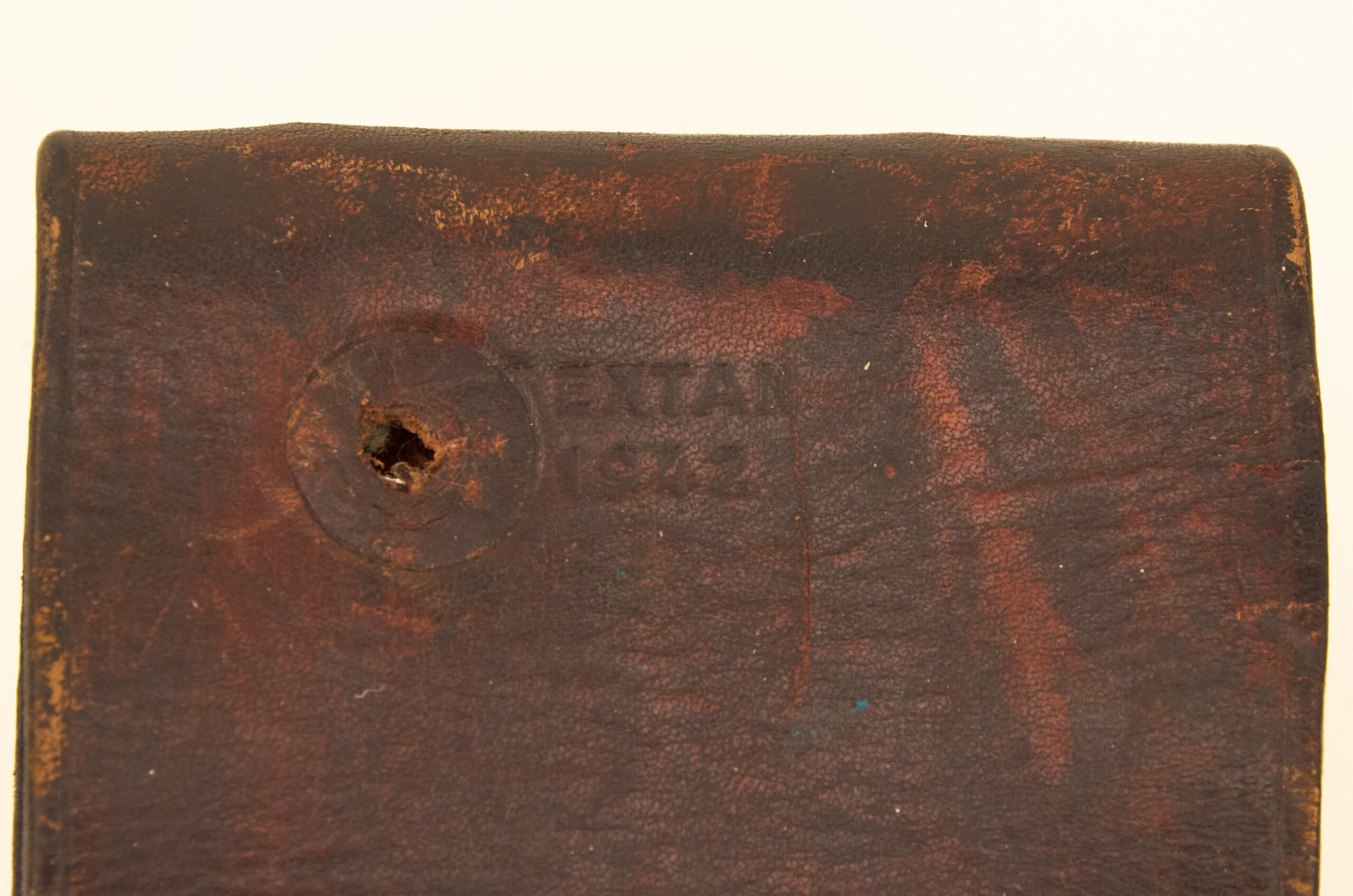 US WWI leather Revolver Holster --Textan 1942 Marked - Image 6