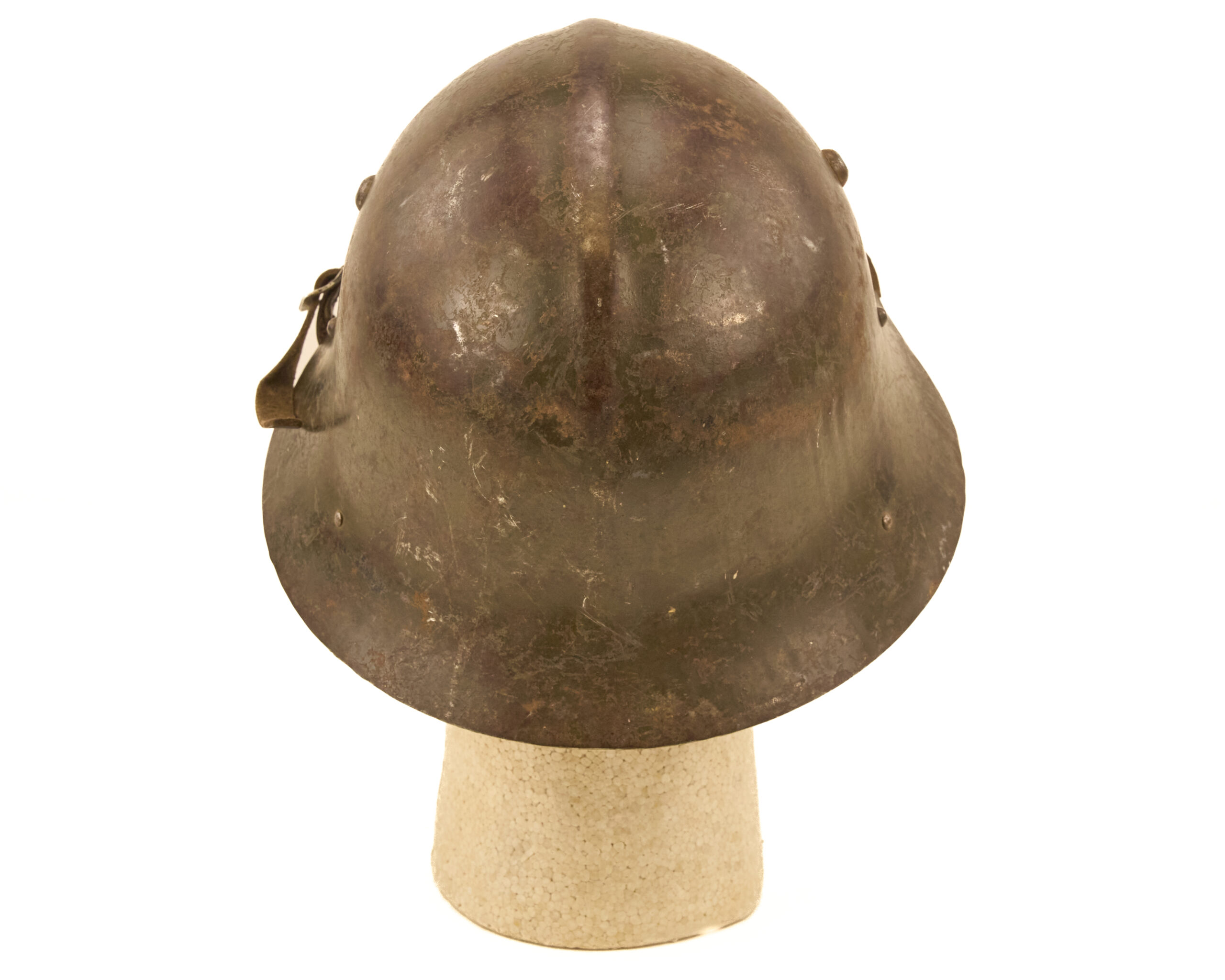 Original WWII Bulgarian M36C Steel Helmet – Original Finish and Liner - Image 4