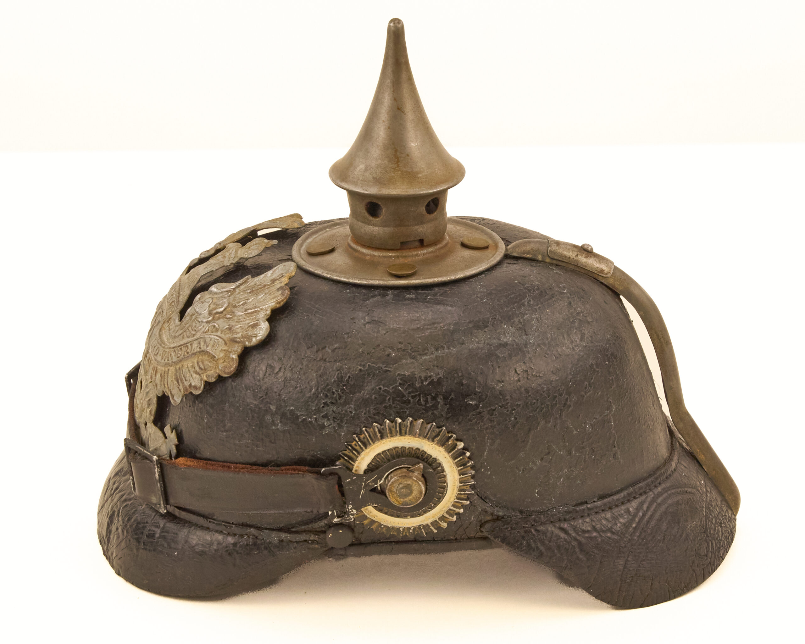 Original Model 1915 pattern Imperial Prussian enlisted man’s Pickelhaube - Image 6