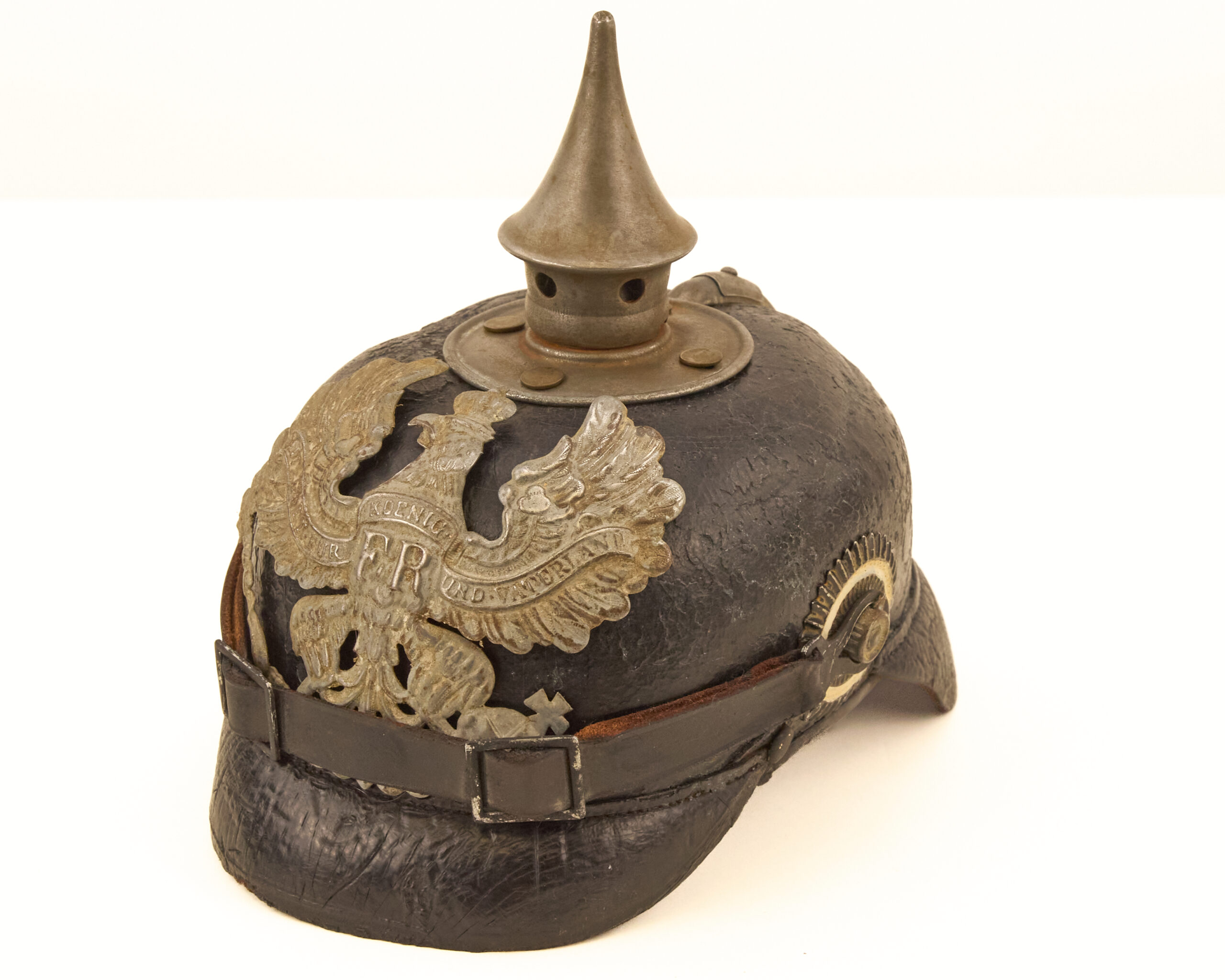 Original Model 1915 pattern Imperial Prussian enlisted man’s Pickelhaube - Image 7