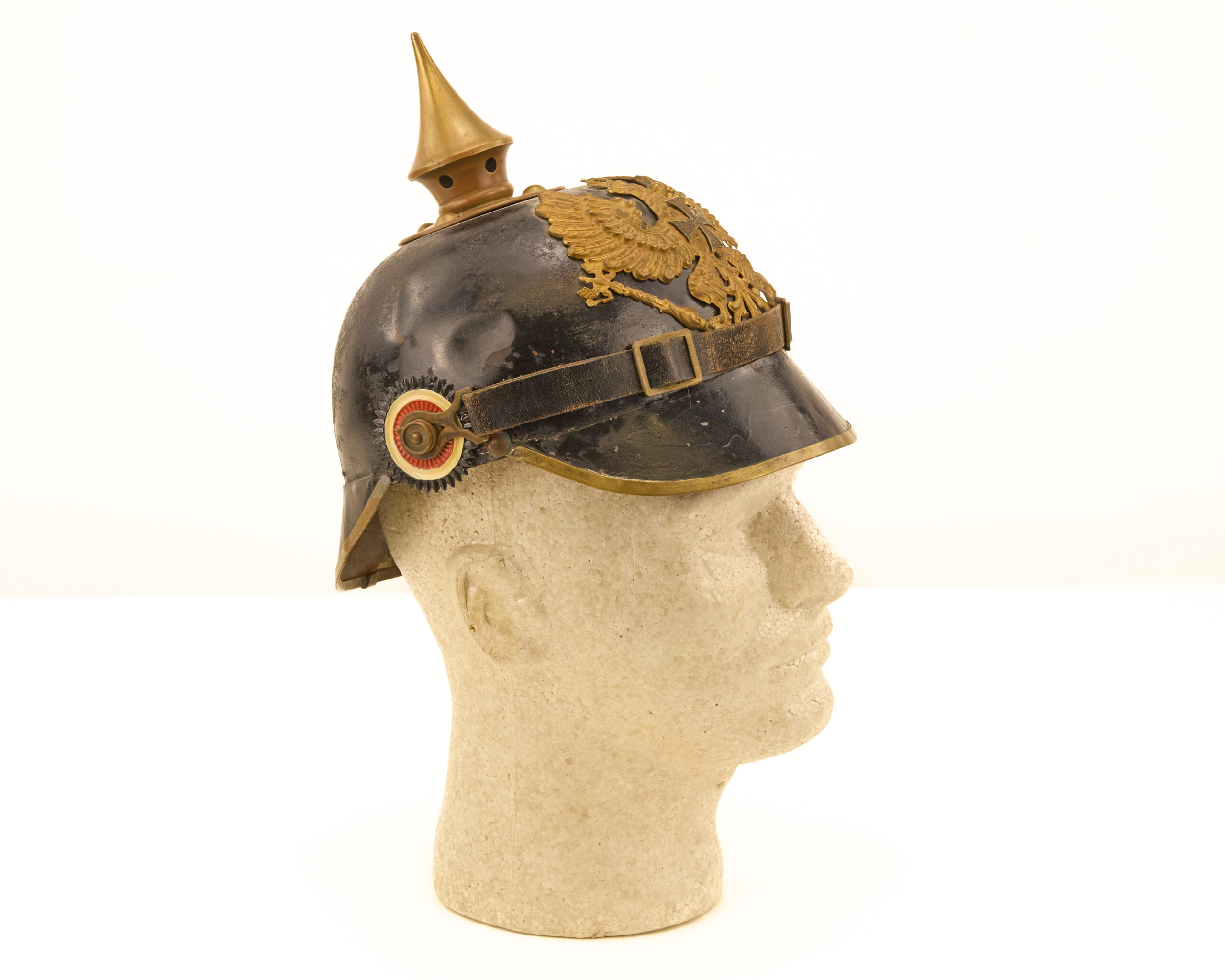 Original Model 1915 pattern Prussian Landwehr enlisted man’s Pickelhaube - Image 9