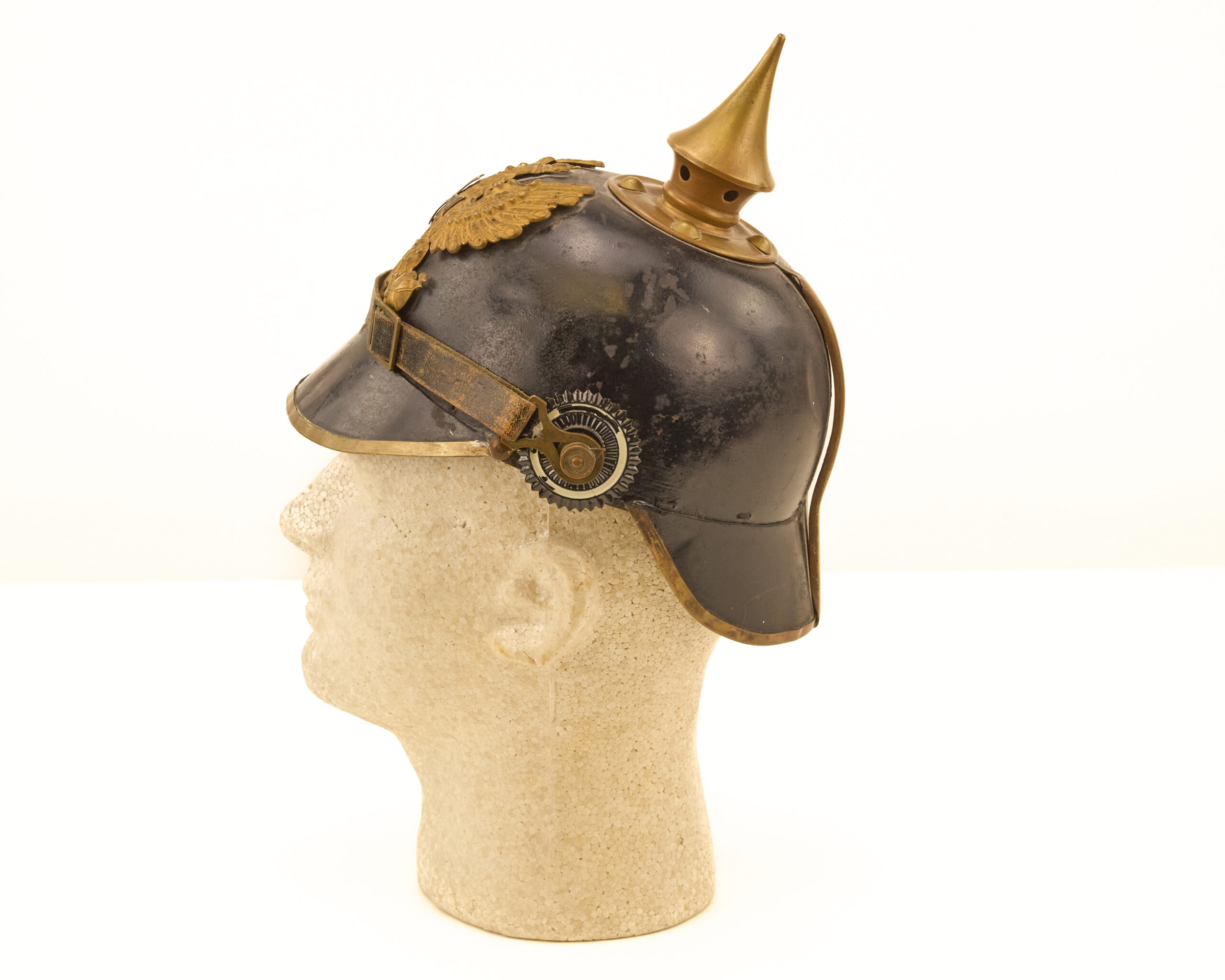 Original Model 1915 pattern Prussian Landwehr enlisted man’s Pickelhaube - Image 5