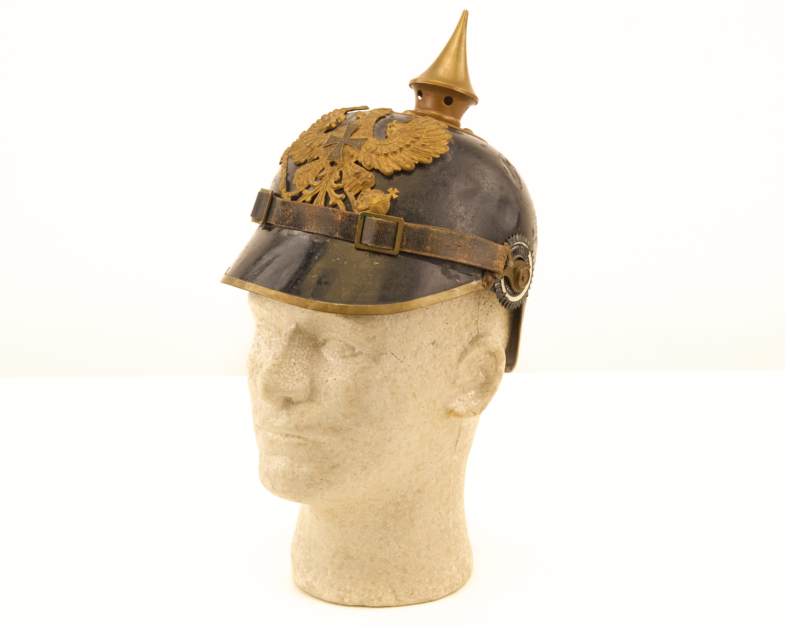 Original Model 1915 pattern Prussian Landwehr enlisted man’s Pickelhaube - Image 4