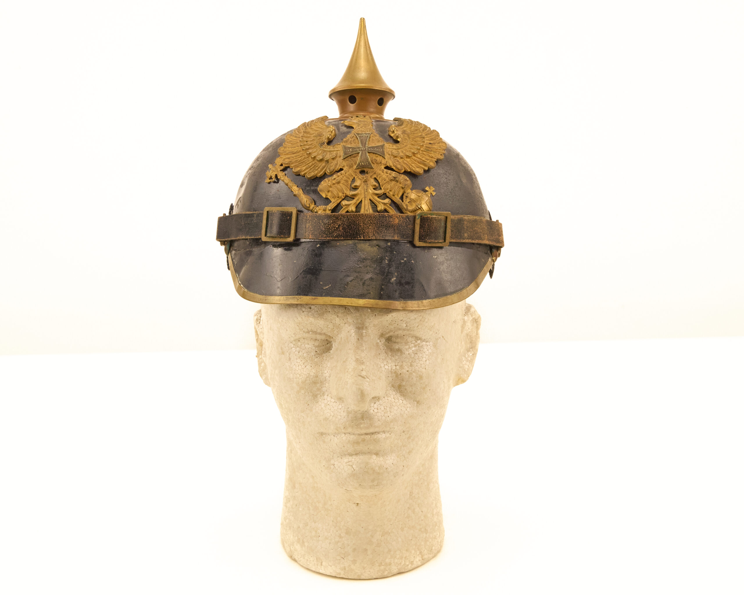 Original Model 1915 pattern Prussian Landwehr enlisted man’s Pickelhaube - Image 3