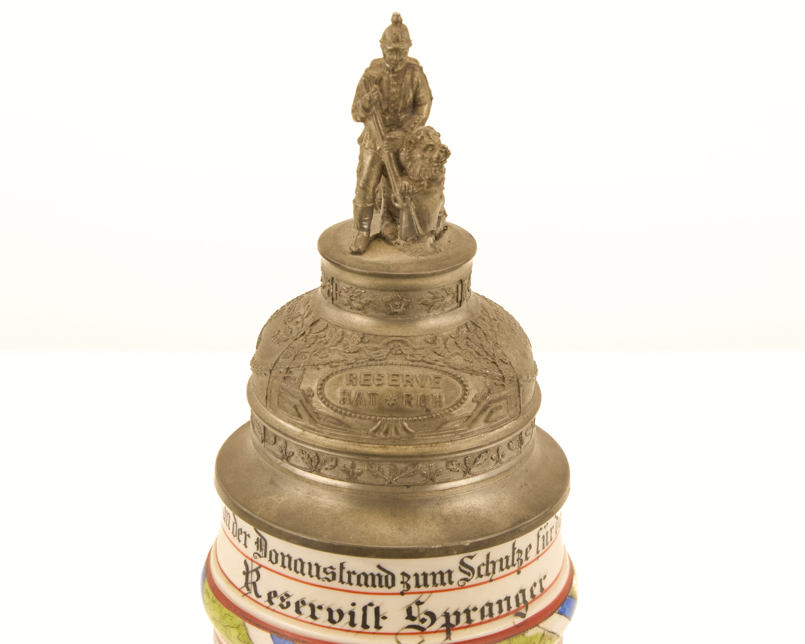 Original Imperial German WWI-era 11th Royal Bavarian Infantry Regiment reservist beer stein - Image 6