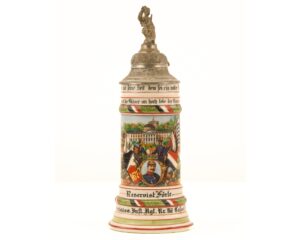 Original Imperial German WWI-era167th Infantry Regiment reservist beer stein
